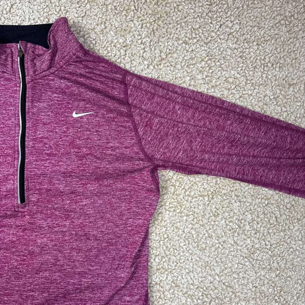 Nike Element 1/2 Zip Pink Heather L/S Running Athletic Top (481320) Small